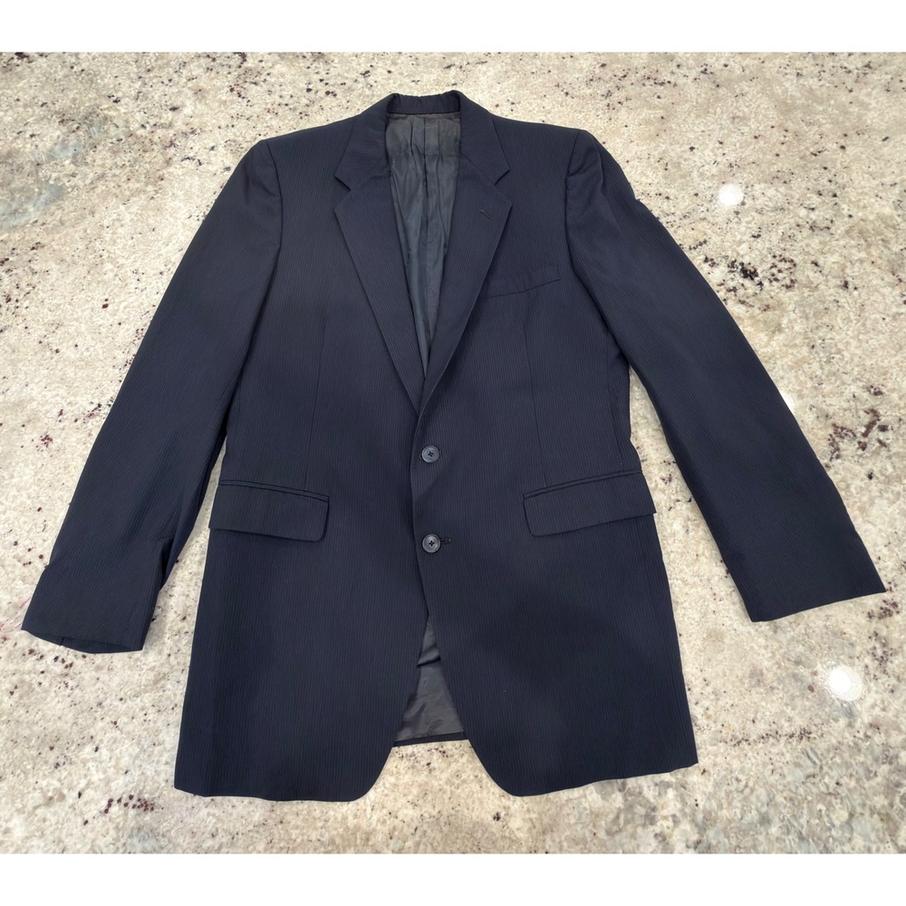 Givenchy Gentleman for Chequers Ltd Navy Pinstripe Blazer 40R